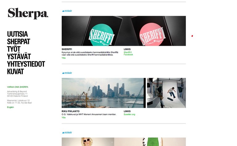 Web Design Inspiration - Sherpa