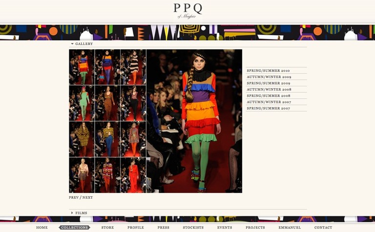 Web Design Inspiration - PPQ of Mayfair