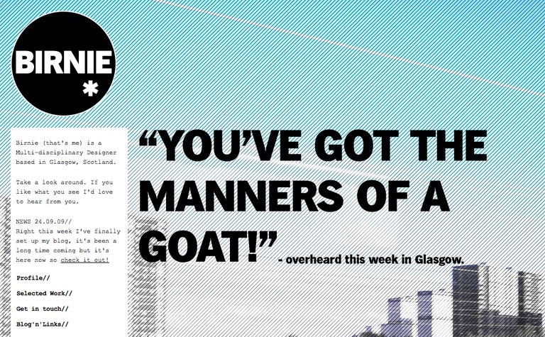 Web Design Inspiration - Gary Birnie
