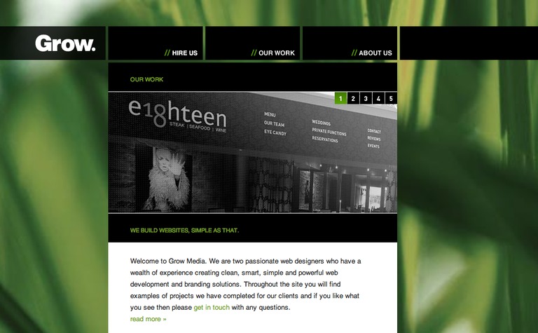 Web Design Inspiration - Grow Media