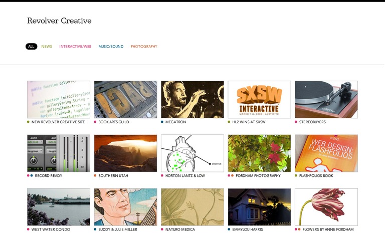 Web Design Inspiration - Revolver Creative