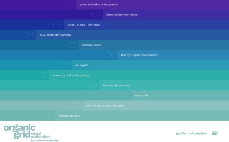 Web Design Inspiration - Organic Grid