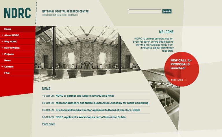 Web Design Inspiration - National Digital Research Centre