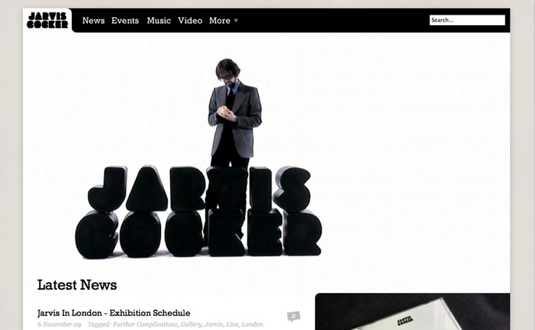 Web Design Inspiration - Jarvis Cocker