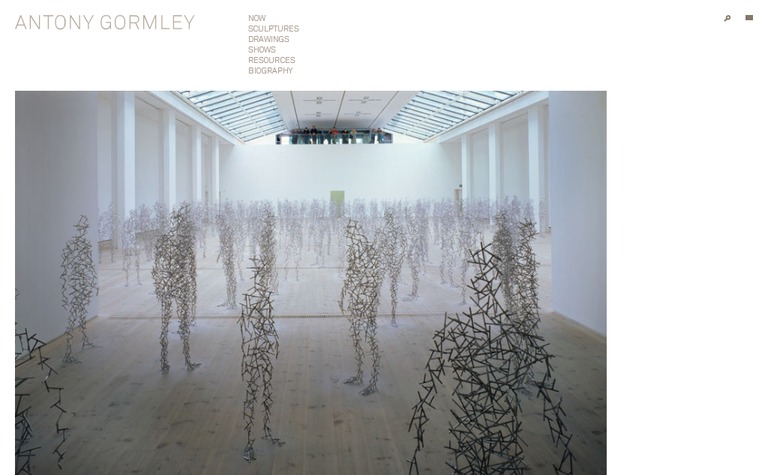 Web Design Inspiration - Anthony Gormley