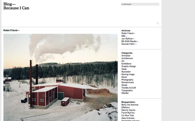 Web Design Inspiration - Because I Can