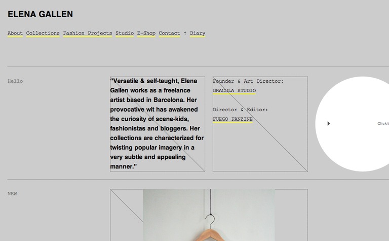 Web Design Inspiration - Elena Gallen