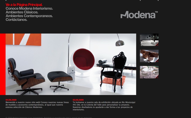 Web Design Inspiration - Modena Interiors