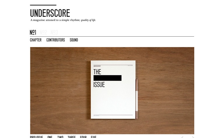 Web Design Inspiration - Underscore Magazine