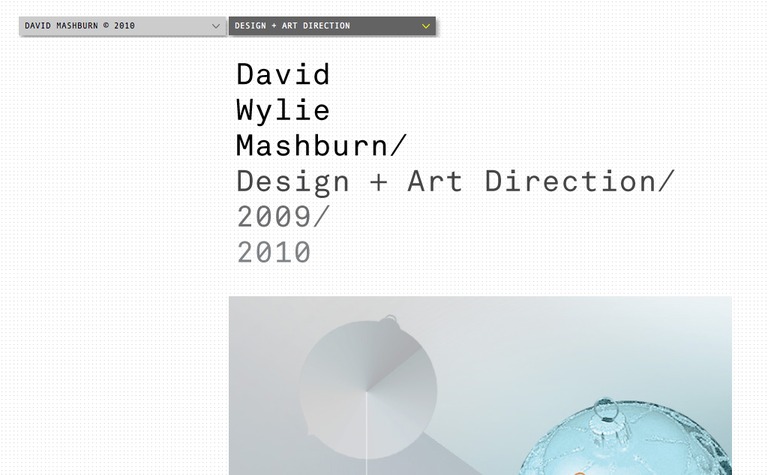 Web Design Inspiration - David Mashburn