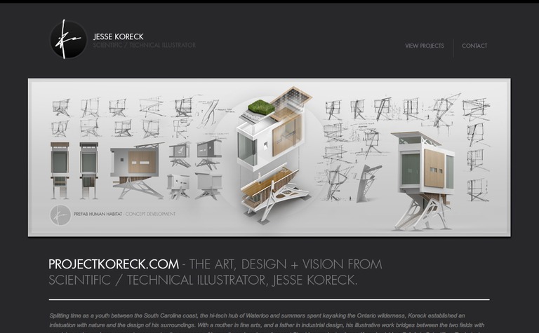 Web Design Inspiration - Koreck Illustration