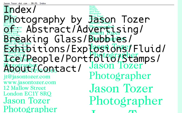 Web Design Inspiration - Jason Tozer