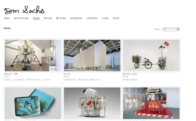 Web Design Inspiration - Tom Sachs