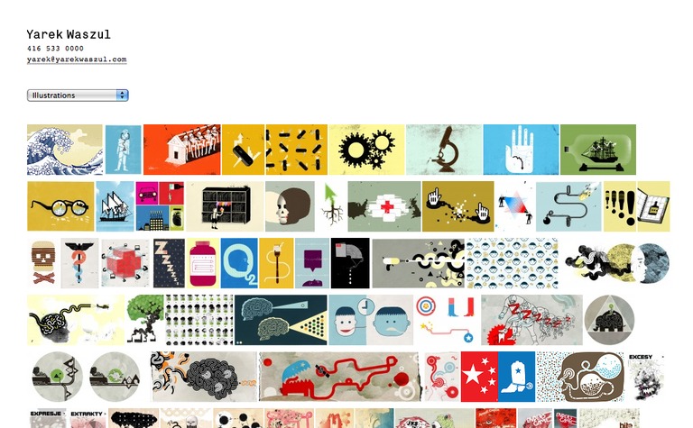 Web Design Inspiration - Yarek Waszul Illustration