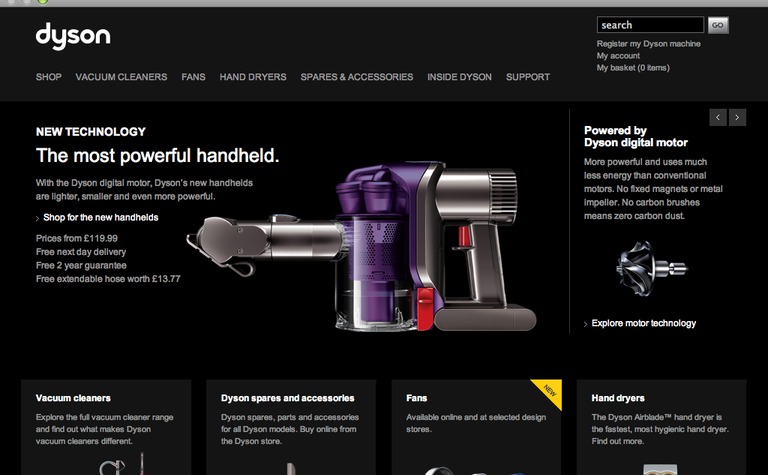 Web Design Inspiration - Dyson
