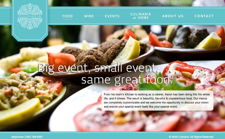 Web Design Inspiration - Culinaria