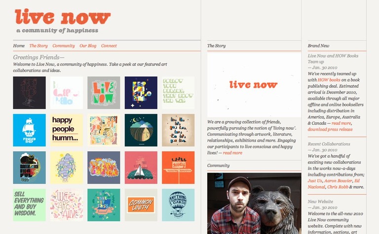 Web Design Inspiration - Live Now