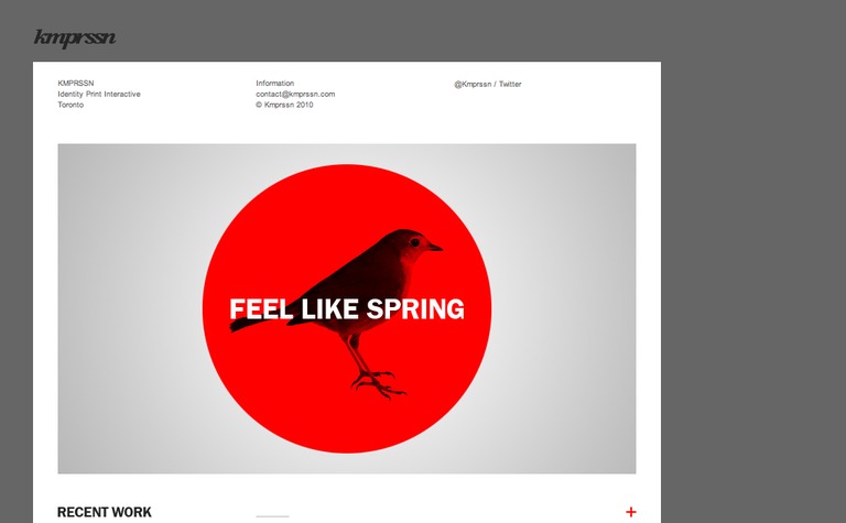 Web Design Inspiration - Kmprssn Design