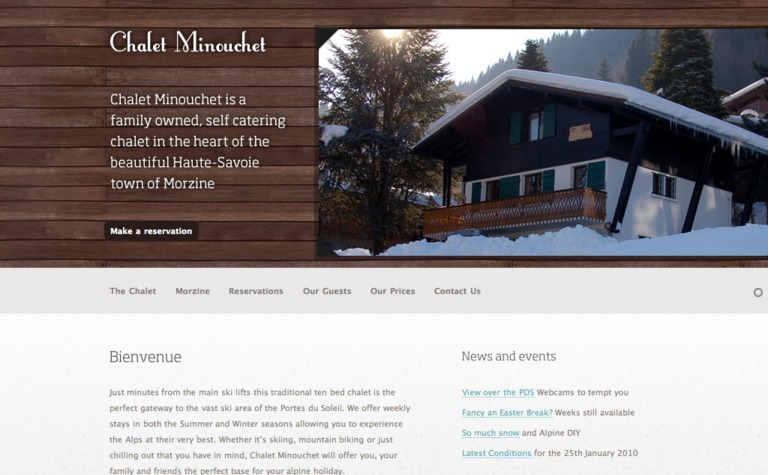 Web Design Inspiration - Chalet Minouchet