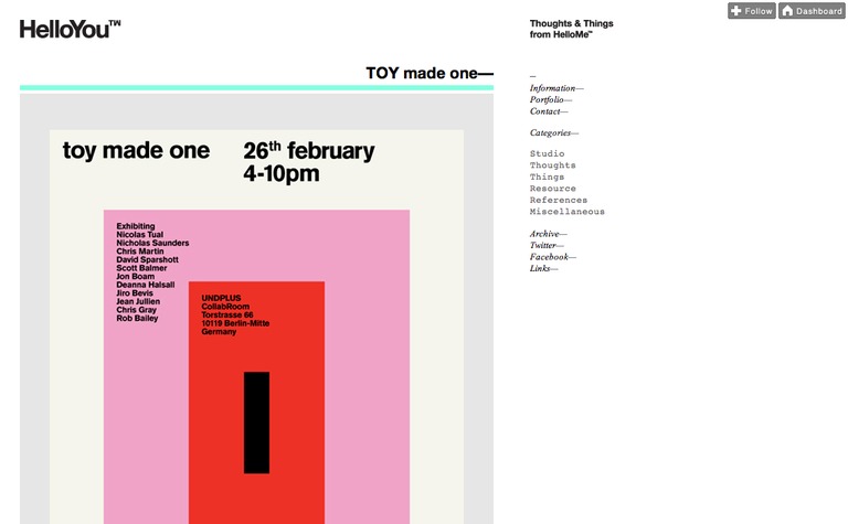 Web Design Inspiration - Hello You