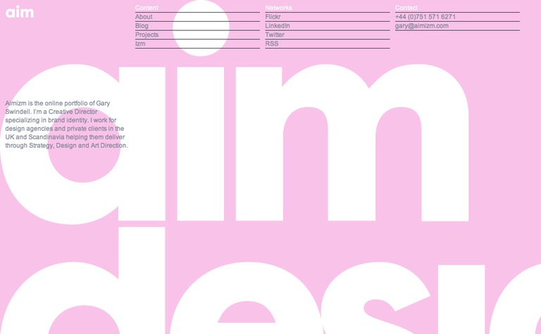 Web Design Inspiration - Aim