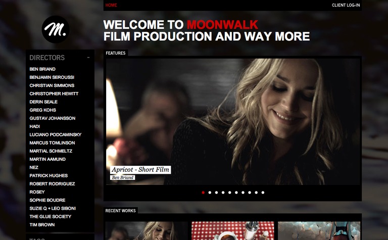 Web Design Inspiration - Moonwalk Films