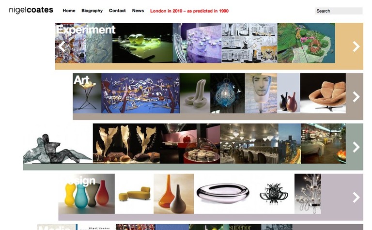 Web Design Inspiration - Nigel Coates