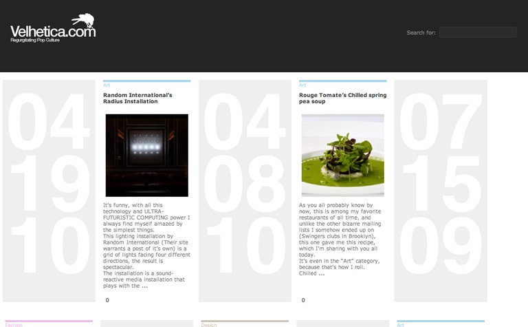 Web Design Inspiration - Velhetica