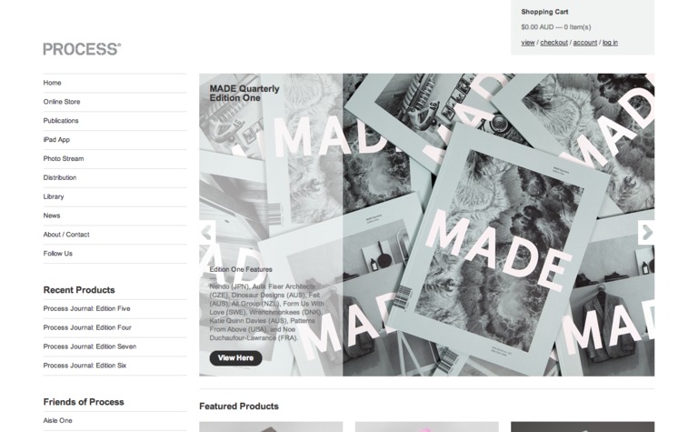 Web Design Inspiration - Process Journal