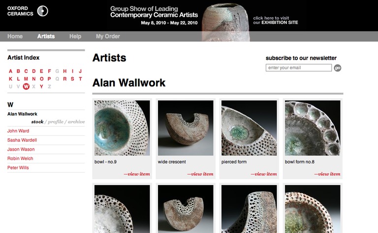 Web Design Inspiration - Oxford Ceramics