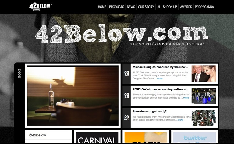 Web Design Inspiration - 42 Below