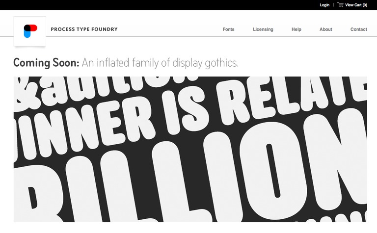 Web Design Inspiration - Process Type Foundry