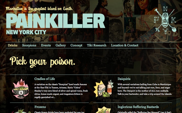 Web Design Inspiration - Painkiller