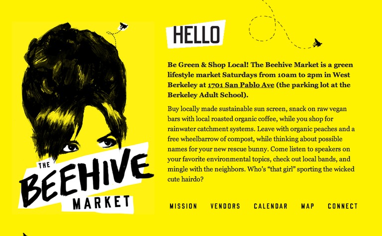 Web Design Inspiration - The Beehive Market