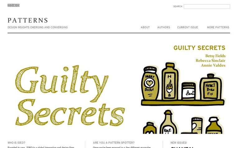Web Design Inspiration - Patterns from IDEO