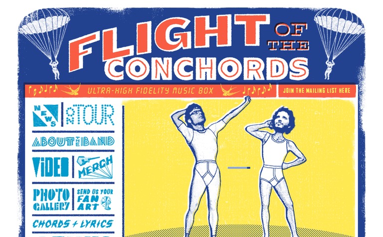 Web Design Inspiration - Flight of the Conchords