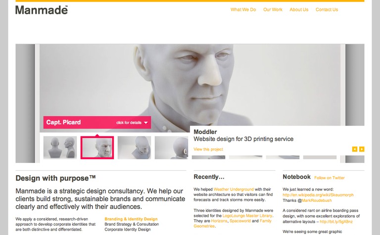 Web Design Inspiration - Manmade