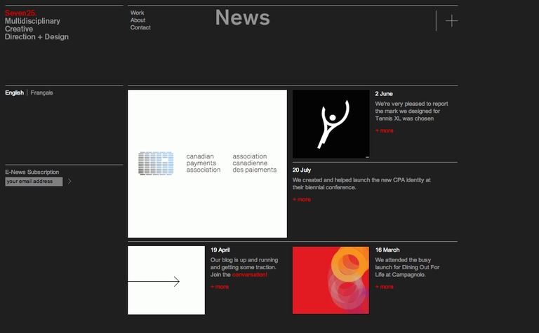 Web Design Inspiration - Seven25