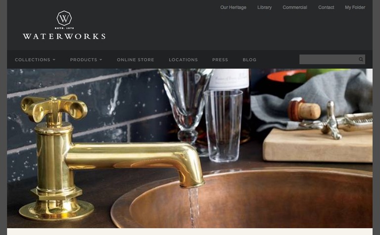 Web Design Inspiration - Waterworks