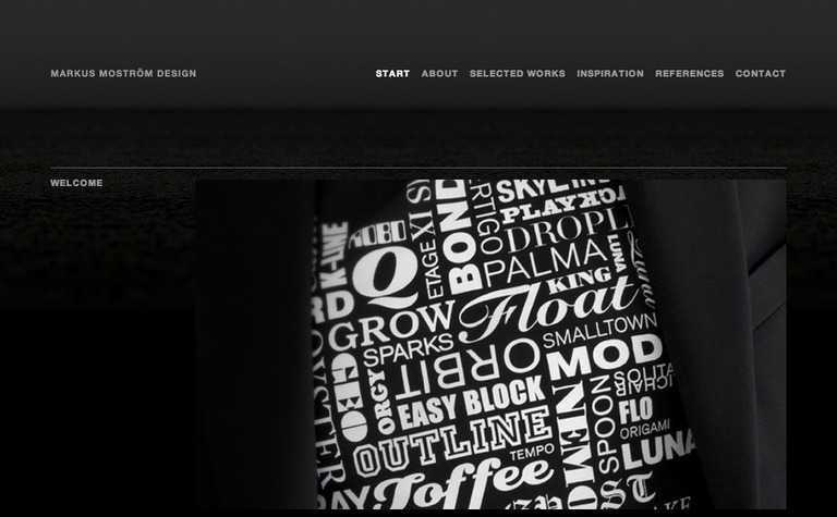 Web Design Inspiration - Markus Moström Design