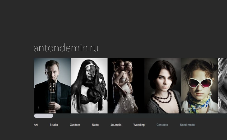 Web Design Inspiration - Anton Demin