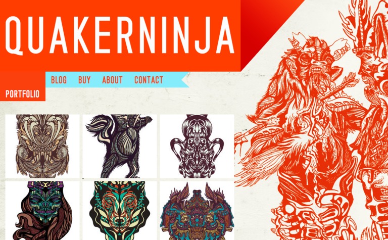 Web Design Inspiration - Quakerninja