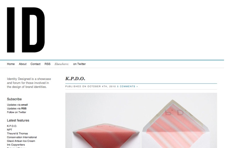 Web Design Inspiration - Identity Designed
