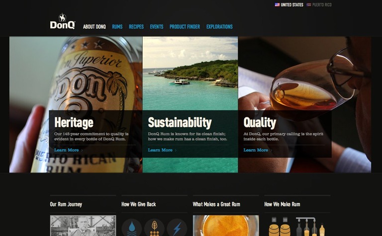 Web Design Inspiration - DonQ Rum