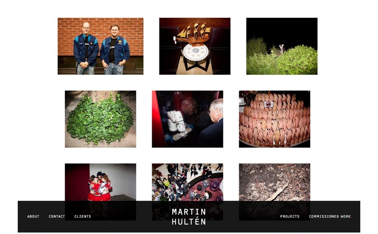 Web Design Inspiration - Martin Hultén