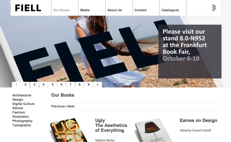 Web Design Inspiration - Fiell Publishing