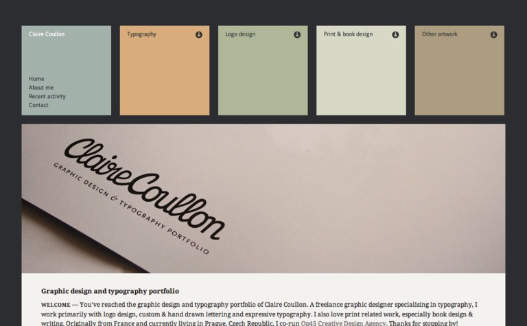 Web Design Inspiration - Claire Coullon