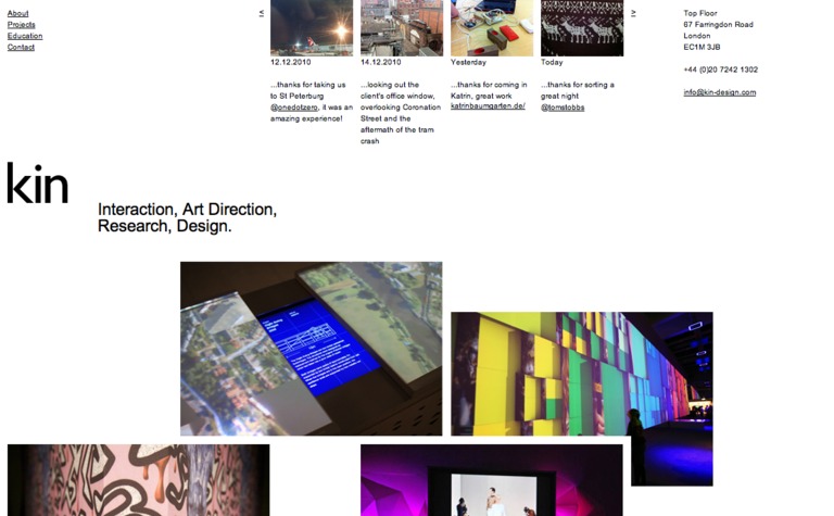 Web Design Inspiration - Kin Design