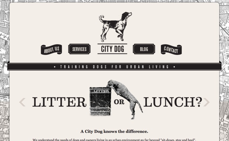 Web Design Inspiration - City Dog