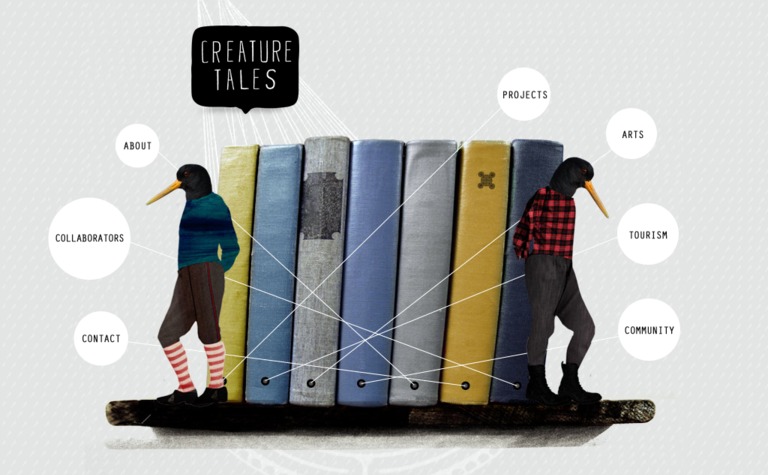 Web Design Inspiration - Creature Tales